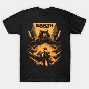 Heavy Equipment, Mining Machines T-Shirt Design T-Shirt